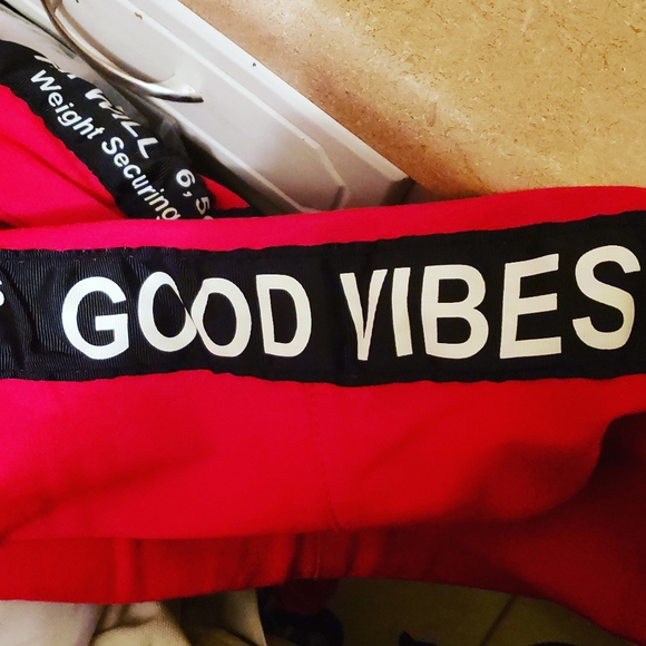 Red Twill Joggers - Picture 3 of 3